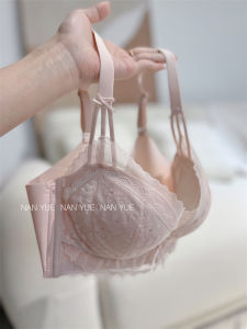 ปรับ ลูกไม้ Bra ไร้สาย  Push Up ชุดชั้นในป้องกันการหย่อนคล้อยสําหรับหญิงสาวสบายตลอดทั้งปีฟองน้ํา ซับใน