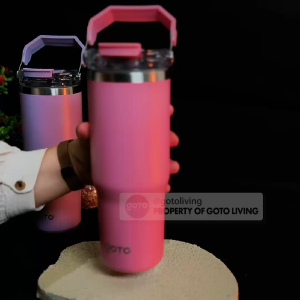 Goto Kizo Vacuum Bottle Tumbler Aesthetic Botol Minum Stainless 900ML