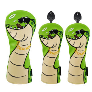 Golf Club Driver Custom Logo Embroidery Embroidery PU Leather Putter Golf Fairway Wood Hybrid Cover Golf Head Covers Custom Logo