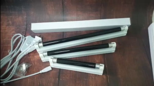 !!พร้อมใช้งาน!! ST ชุด รางพร้อมหลอด แบล็คไลท์ T5/4W 220V พร้อมติดตั้ง ขนาด 14.5CM มีอุปกรณ์ยึดผนัง หลอดล่อแมลง Black Light หลอดเครื่องดักแมลง แสงม่ว