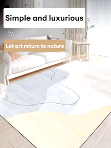 Goldstar Luxury Carpet Living Room 3D Floor Mat Anti-Slip Carpet For Bedroom Crystal Velvet Non-Slip