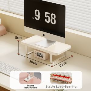 MUGG | Elevated Multifunctional Storage Simple White Desktop Riser