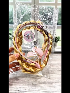Bando Rambut Anak Perempuan Palsu /  Hair Wig Style Rapunzel Frozen / Bandana Hiasan Kepala Anak Rambut Palsu Kepang Panjang Motif Lucu / Aksesoris Fashion Kostum Princess Elsa Bahan Tebal Anti Patah Acc Wanita Simple - GP Mall