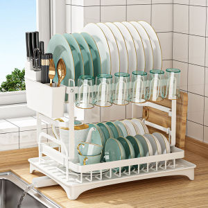 Iron Two-layer Kitchen Dish Rack