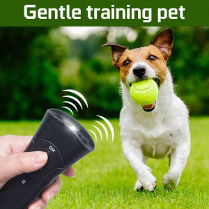 Chinatera Pet Dog Anti Barking Stop Bark Training Device Ultrasonic Dog Repeller Anti Barking Training Equipment with LED Flash Light
