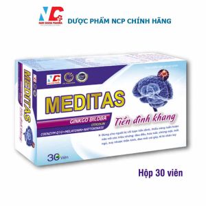 Viên uống TIỀN ĐÌNH KHANG MEDITAS Giảm tiền đình hiệu quả giúp ngủ ngon và sâu giấc hơn - Hộp 30v