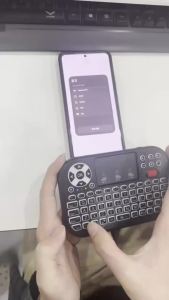 kebidumei | FROM RGB Wireless Keyboard With Scroll Wheel Touchpad BT 2.4G Dual Mode Mini Handheld Mouse Keyboard for PC TV Projector
