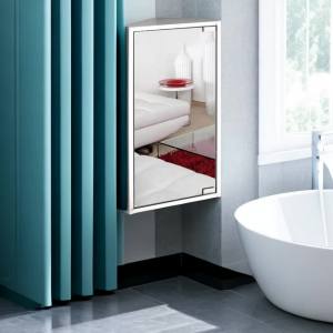 Toilet Wall Cabinet Bathroom Storage Wall Bathroom Cabinet Storage Toilet Storage Bathroom Cabinet Storage Formaldehyde-Free Healthy and Environment-Friendly Material 浴室吊柜