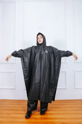 JAS HUJAN PONCO LENGAN KELELAWAR + SETELAN CELANA ORIGINAL KALOKA Mantel Pria Dan Wanita Dewasa Bahan PVC Tebal ELASTIS Anti Rembes Jas Hujan Pria Jas Hujan Wanita