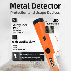 AiQUE Handheld Metal Detector GP-pointer For Treasure Search Waterproof Positioning Rod Detecting With Bracelet Lights LED