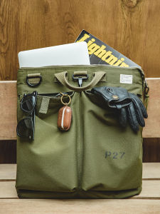 Madden Parka Retro Helmet Canvas Crossbody Pilot Shoulder Function Large Capacity Tablet Computer Handbag Men