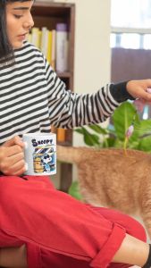 Insist Coffee Mug Tea Cup MUGSN1003 Personalized Snoopy Cartoon Coffee Cup Tea Mug to Happy Birthday