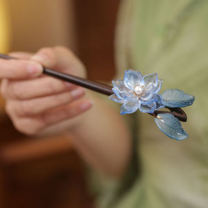 Phụ Kiện Tóc Kiểu Trung Hoa Cổ Điển Hình Chữ U Phụ Kiện Tóc Nữ Trang Trí Hoa Sứ Kiểu Trung Hoa Phụ Kiện Tóc Cho Phụ Nữ