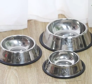 [HCM]Bát ăn cho chó mèo chất liệu inox không rỉ chống lật-GL314
