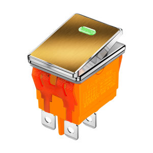 LANBOO | Metal Rocker Switch with Light Waterproof IP65 Self-locking 6 Pin