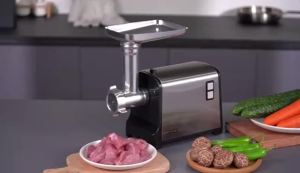 LMETJMA Electric Meat Grinder Sausage Stuffer Maker Heavy Duty Meat Mincer with Stainless Steel Cutting Blade Kubbe Kit JT365