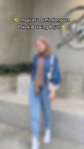 Desain Sweter Batwing Wanita & Baju Rajut Terbaru 2024