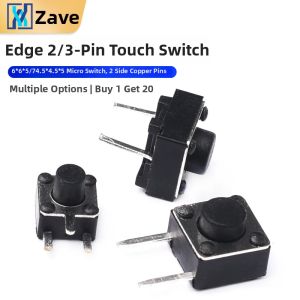 ZAVE | Light Touch Micro Button 3-pin side press