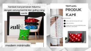 1 SET Sarung bantal/guling dewasa motif elegan terbaru LP