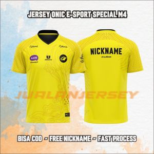 Jersey ONIC M4 E-SPORT TERBARU ( GRATIS REQUEST NAMA)