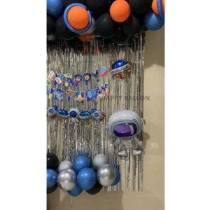 Paket Dekorasi Balon Ulang Tahun Tema Luar Angkasa Roket Astronot Untuk Anak Laki-Laki