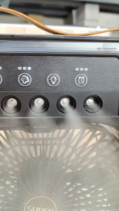Quạt Điều Hòa Phun Sương Hơi Nước Loại Lớn 3 Cấp Độ 5 Bec Có Đèn Led Air Cooler