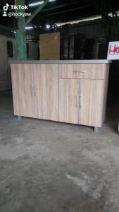 56 Inches Kitchen Storage Cabinet Walnut Color 5281 / Wenge 6381 / Maple 9481 Furniture
