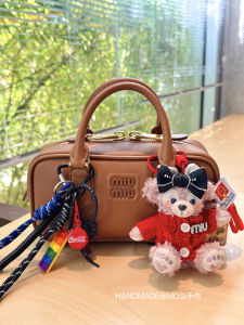 New Year Red Celebration Bag Charm Keychain Cute Shirley Rose Backpack Decorations Gifts for Girlfriend Best Friend