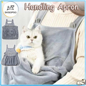 SKISOPGO Pet Carrier Apron Cat Clothing Non Stick Fur Chest Cat Wrap Apron Cat Bib Anti Scratch Bag