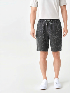 Purcotton | Airy Wrinkled Cloth Men Home Shorts 165/76A