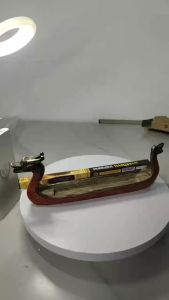 Lư Hương Hình Thuyền Rồng Cổ Điển Trung Quốc Bằng Nhựa Resin Đồ Trang Trí Nhà Cửa Văn Phòng Đồ Thủ Công Sáng Tạo Vật Trang Trí Đế Đốt Trầm Hương