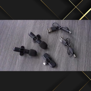 (TREENDY) TaffSTUDIO 2 Pcs Mic Wireless Type Lightning Lavalier Microphone untuk Vlog Suara Jernih