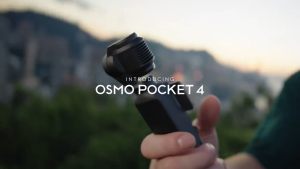 DJI Osmo Pocket 4 Gimbal Camera 1‑Inch CMOS 107GB Built‑in Storage 3‑Axis Stabilization 4K 240fps Video Bluetooth Vlog Camera for Travel