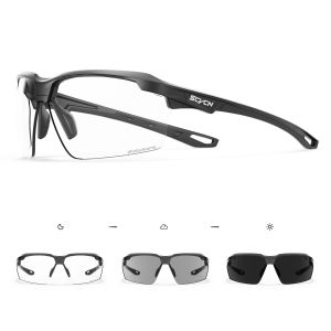 แว่นตาปั่นจักรยาน SCVCN สีแดงน้ำเงิน เปลี่ยนสีได้ สำหรับกีฬากลางแจ้ง วิ่ง แว่นกันแดดผู้ชาย แว่นตาปั่นจักรยานเสือภูเขา แว่นตาปั่นจักรยานผู้หญิง