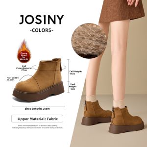 Josiny | Warm Lined Thick Sole Womens Martin Boots
