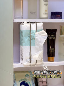 กล่องเก็บผ้าเช็ดหน้า ติดผนัง สำหรับห้องน้ำ กล่องเก็บผ้าเช็ดหน้าแบบใช้แล้วทิ้ง ตู้กระจก ตู้กระจกสำหรับเก็บผ้าเช็ดหน้าแบบอเนกประสงค์