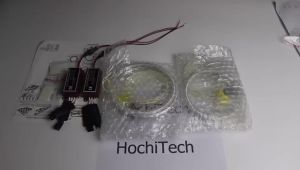 White Headlight Rings CCFL Angel Eyes Light Kit DRL For BMW 3 Series E46 325ci 330ci Convertible Coupe 2004-06 LCI Xenon