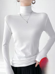 MiiOW | Áo len dệt kim cổ cao ôm vừa vặn cho nữ mùa thu đông dài tay chất liệu polyester và polyurethane thời trang MiiOW ZBB-YF-1223