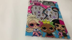 LOL Surprise Remix 50 Puffy Stickers Activity Book with colouring pages activities & quizzes