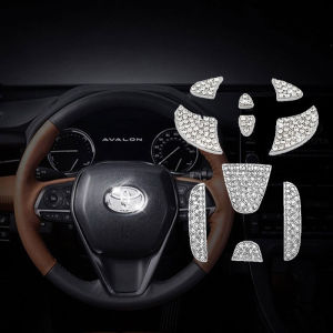Stiker Emblem Logo Stir Mobil & Setir Mobil Bling Berlian Imitasi