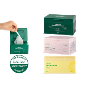 VT COSMETICS Pro Cica Daily Soothing Facial Masksheet 30ea | Cica Collagen Masksheet 30ea | Cica Reti-A Masksheet 30ea | Skin Softening Facial Mask Korean Face Mask