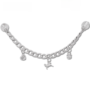 High-End MKOP Shoe Buckle Accessories with Metal Silver Chain for Crocs/Cross: Premium Shoe Laces Accessories