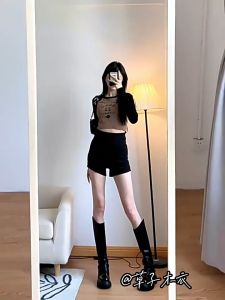 (có sẵn - freeship) Quần short nữ Black Funoff Short Biker Dáng Ngắn Nữ Nâng Mông Mùa Hè Năng Động M164.