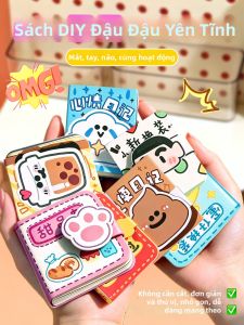 Feiyu | Nhãn Dán Hình Cartoon Dễ Thương cho Trẻ Em Tự Làm Sổ Tay Không Cắt