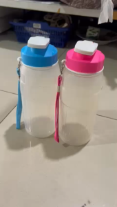 Botol Minum 909 Viola / Botol Minum tutup Warna + Tali Viola