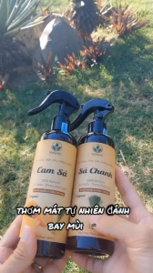 Xịt phòng tinh dầu Sả Chanh Sả Java Bạc Hà Quế Bạch Đàn Chanh xua đuổi muỗi khử mùi thơm phòng