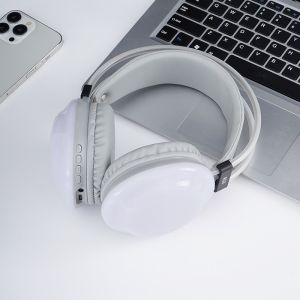 Newmsnr | Gaming RGB Colorful Light Bluetooth Headphones HIFI Sound Wireless Earphones Noise Reduction Gamer Sports Headsets With HD Mic