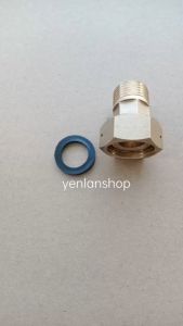 Rắc Co Nối Đồng Hồ Nước Nối Máy Bơm Áp Loại Nhỏ(ren trong 27mm-3/4" ren ngoài 21mm-1/2")