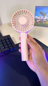 BASIKE Kipas Angin Mini Portable 3 Speed ​​Adjustment Fan USB Mini Rechargeable Korean Makaron