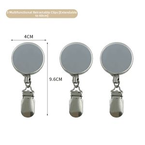 GUOQI | Retractable Bathroom Towel Holder Auto-snapback Multi-purpose Hook